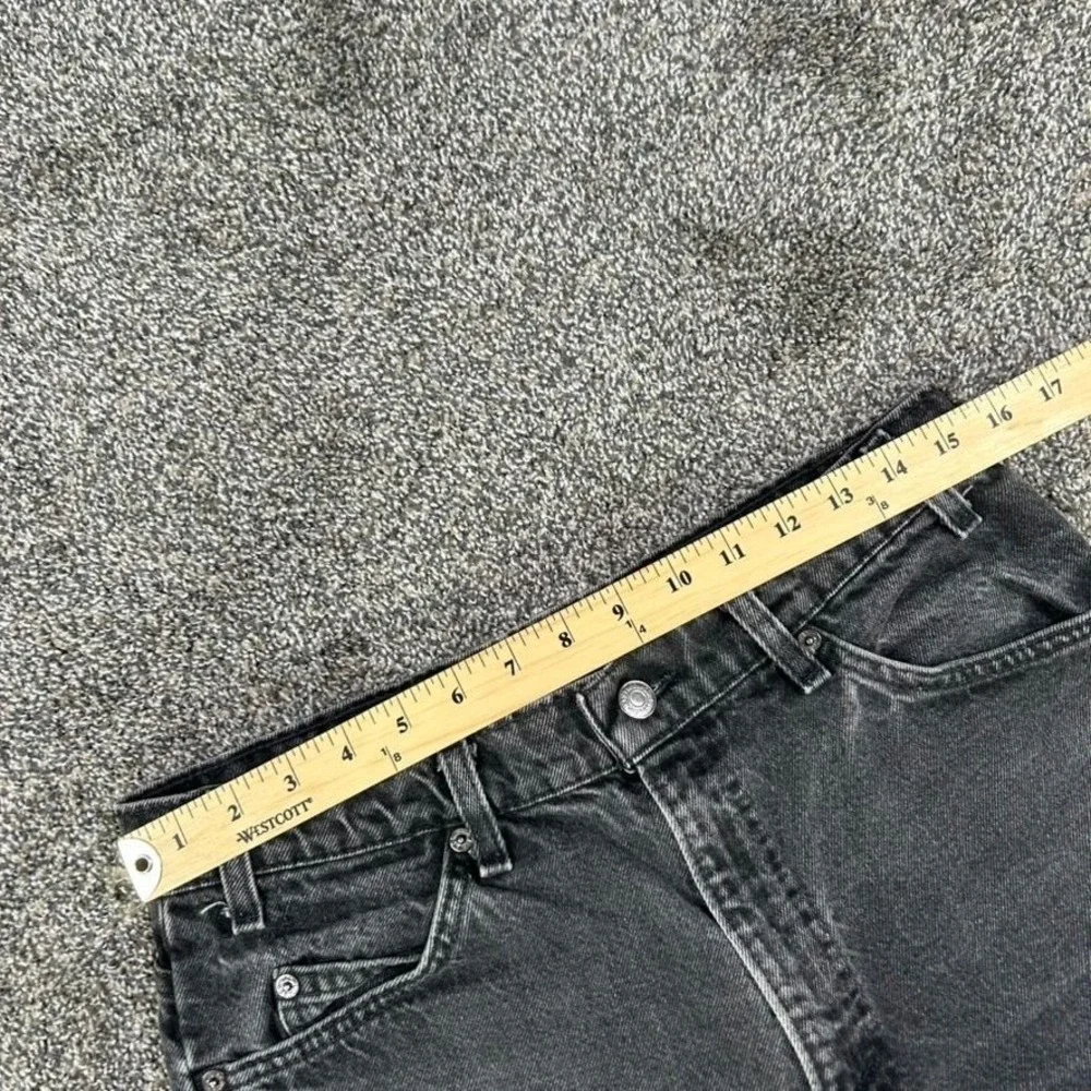 Levis Orange Tab Straight Fit Black Denim Jean Men No Size Tag Fit 31x30‎ Casual